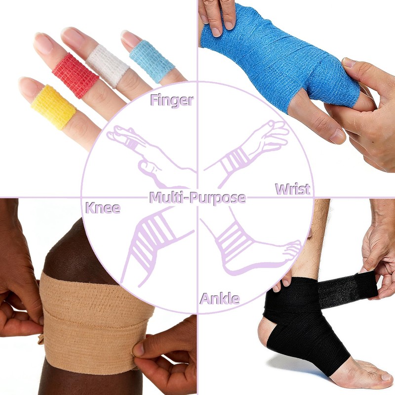 48 Pack Sport Elastic Bandage 1 Inch x 5 yd