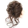 Messy Bun Hairpiece, Women Fashionable Light Brown Synthetic Wavy Curly