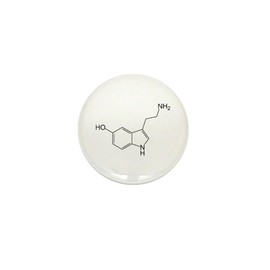CafePress Serotonin 1" Round Mini Button