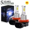AUIMSOCO H11 LED Headlight Super Bright Bulbs Kit 12000K White