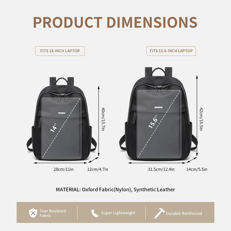 GOLF SUPAGS Womens Laptop Backpack with Separate Laptop Compartment Water