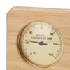2 in 1 Wooden Sauna Thermometer Hygrometer Wall Mounted Golden