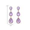 Clearine Women's Gorgeous Costume Earrings Teardrop Crystal Long Drop Dangle