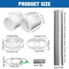 4 Inch Silver Dryer Vent Hose for Tight Space Includes