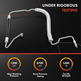 A-Premium Power Steering Hose Pressure Hose Line Assembly Compatible with Dodge Grand Caravan 2005-2007, Caravan 2005-2007 3.3L & Chrysler Town & Country 2005-2007, Pump To Rack