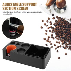 Knock Box For Espresso,9 In 1 Coffee Tamping Station For Storage 51, 53, 58mm Coffee Tamper Distributor Portafilter, Coffee Accessories Kit For Barista Accessories