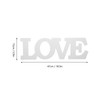 Wood Love Sign White One Piece Design Exquisite Beautiful Wooden