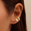 Chunky Ear Cuff Earrings for Women Non-Piercing Cartilage Cuff Gold