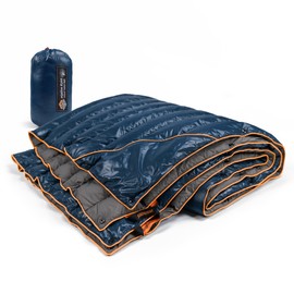 ZOOOBELIVES Ultralight Down Camping Blanket - 1.35lbs, 650 Fill Power Puffy Quilt. Compact & Warm Comforter for Travel, Beach, Hammock, Backpacking - Elevate Your Outdoor Comfort - AlpliveR300