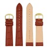 EACHE Leather Watch Strap, 20mm Classical Croco Design Watchbands Light