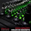 Olsa Tools Portable Socket Organizer Tray - Black Rails with