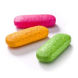 FEFI - Children's Hard Case with Embossed Design - Includes Glasses Cleaning Cloth / Microfibre Cloth, pink