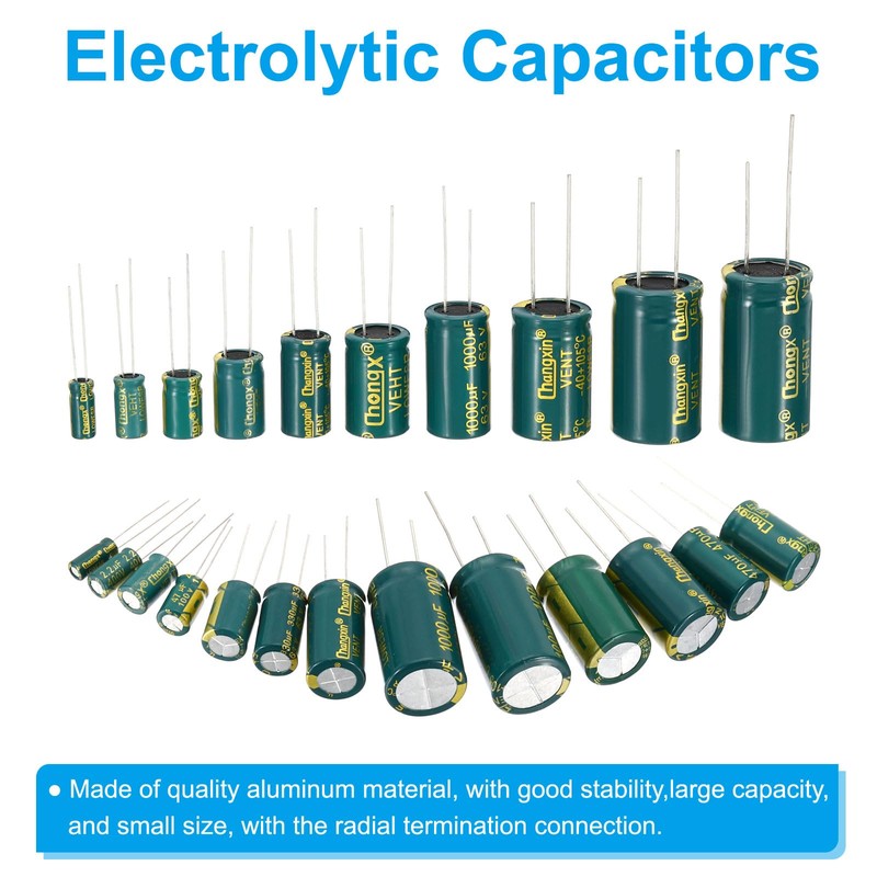 PATIKIL 10V 1000uF Electrolytic Capacitors, 6Pcs 8x12mm Aluminum High Frequency