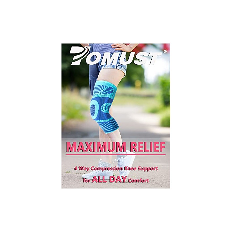 Knee Support with Side Stabilizers & Patella Gel Pad -