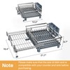 SNTD Dish Drying Rack - Extendable Dish Rack, Large Sink