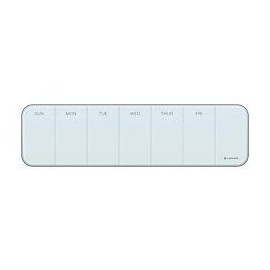 U Brands Magnetic Glass Dry Erase Weekly Calendar Board, Only for use with HIGH Energy Magnets, 5.5 x 20 Inches, Frameless, Marker Included (2342U00-01)