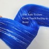 Gozill Blue Braiding Hair Pre stretched Sparkle Tinsel Prestretched Braiding
