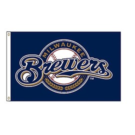 Brewers Flag Milwaukee Team Banner 3x5ft 150D Polyester Flag For Outdoor Garage Room Man Cave