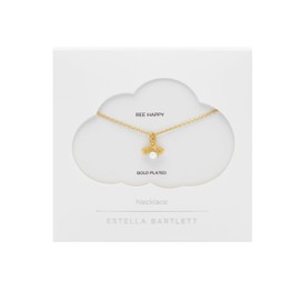 Estella Bartlett Gold Plated Pearl Bee Necklace