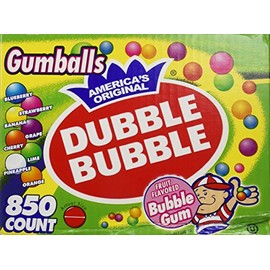 Dubble Bubble-Gumballs 1" in Diameter Variety Pack, 850 Gumballs