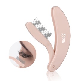 Folding Eyelash Comb Eyelash Separator Arc Designed Eyebrow Grooming Brush