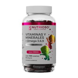 Nutrioso Solanum Solanum Vitaminas Para Niños + Omega 3, 6 Y 9