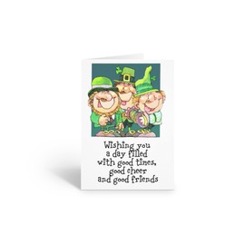 Stonehouse Collection St. Patrick's Day Cards - 12 Funny St. Patrick's Day Cards & Envelopes