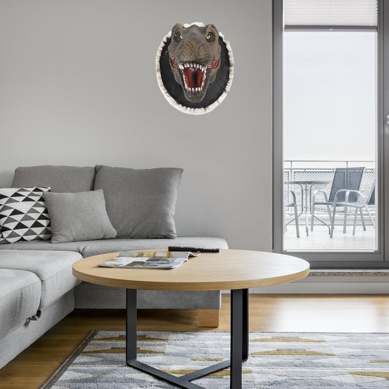 Rex Dinosaur Wall Decoration Funny Personality Wall Mounted Head Statue