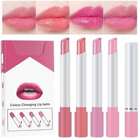 4 PCS Labiales, Balsamo Labial, Labial Hidratante, Mate Lápiz Labials, Labials Impermeable sin Decoloración Cosméticos,Tinte de labios para mujeres (05, 4PCS)