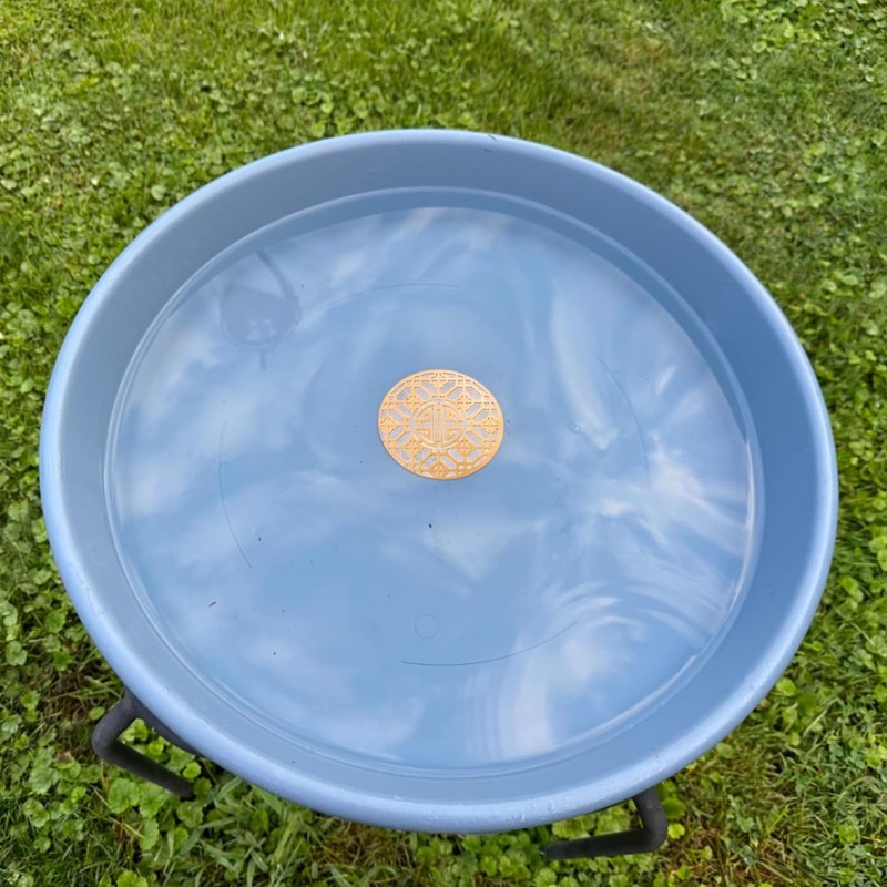 Copper Bird Bath Purification Disk, Water Wiggler for Bird Bath,