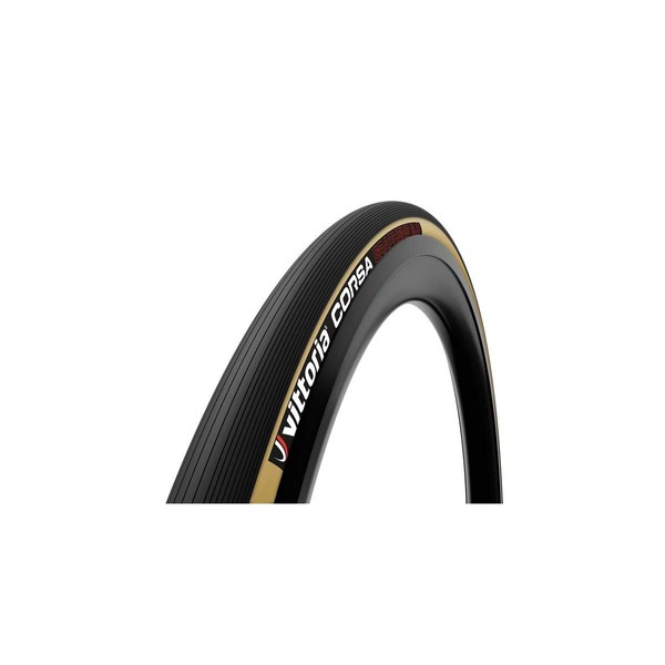 Vittoria Corsa Bicycle Tyre, Black/para, 700 x 25c