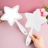 mollensiuer 1Pc Star-Shaped Handheld Mirrors Plastic Travel Makeup Handheld Cosmetic