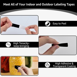 10 Pack Esaytool Replacement for TZe-335 TZe335 TZ335 12mm 0.47 inch White on Black Laminated Label Tape Compatible with P-Touch PT-D210 D220 H110 P710BT D220 D450 D600 Label Marker