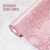 KKJIAF Light Pink Satin Jacquard Fabric 5 Yard, 60 Inch