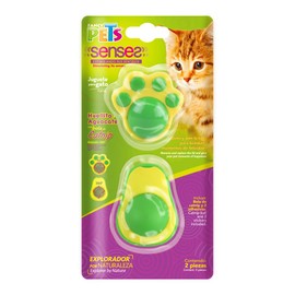 Fancy Pets Juguete para Gato Play Huella y Aguacate con Bola De Catnip 2pzas