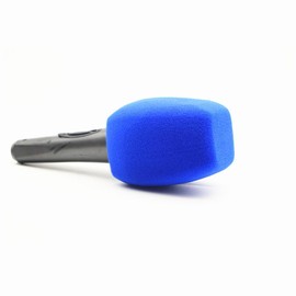 Mic Foam Covers Handheld Microphone Windscreen Large Mic Foam Pop Filters for Handheld Microphone Interview Microphones (Square, Blue)