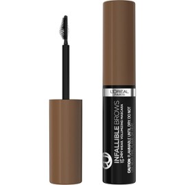 L'Oreal Paris Infallible Volumizing 24H Wear Brow Mascara, Long Lasting Eyebrow Makeup for 2X Fuller Eyebrows, 6.0 Light Brunette, 0.13 Fl Oz