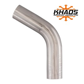 Custom 2 End Expanded 2.5" 75 Degree Stainless Mandrel Bends