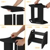 AMBIRD Wooden Step Stool, Two Step Stools 300 lbs Capacity