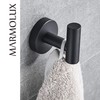 Marmolux Acc Towel Hook Black Bathroom Single Coat Robe Hooks