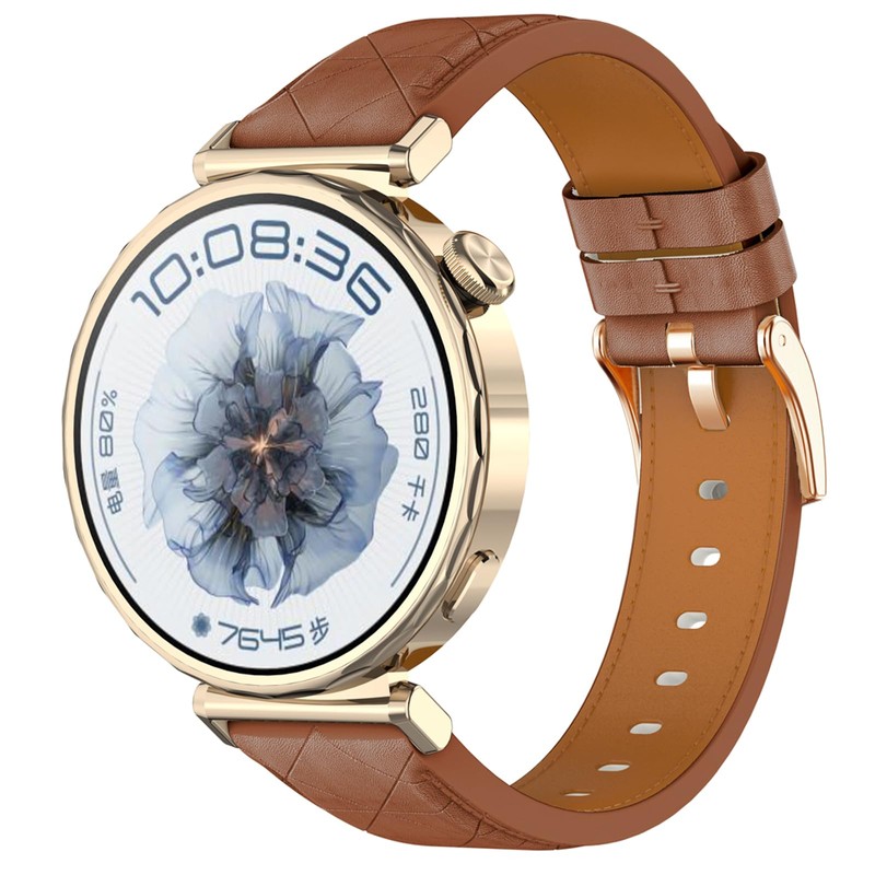 [SQHYWJ] Genuine Leather Watch Band 18mm 20mm Sweatproof Quick Release