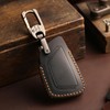 OLLEN Genuine Leather Key Fob Cover 2021-2025, Fit for GMC