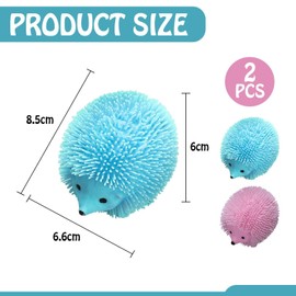 2 Pieces Hedgehog Shaped Toys, Creative Fingertip Toys, Pressure Toys, Children'S Stress Relief Toys, Squeeze Toys