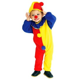 Formemory Clown Costume, Halloween, Cosplay, Clown Costume, Children's Costume, Nose Decoration, Ball, Children, Hat, Costume, Masquerade Disguise, Unisex, (M)