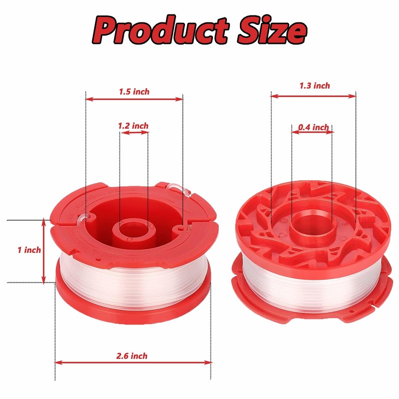 10 Pack String Trimmer Line Spool Replacement for Craftsman Weed