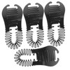 Gatuida 4pcs Interlocking Banana Combs Hair Braiding Tools Double Sided