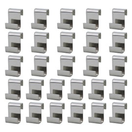 27 Pcs Z Clips for Greenhouse Glass Panes, Greenhouse Clips Glass, Glazing Overlap Z Clips, Stainless Steel Window Clips, Glass Pane Fixings Clips, for Greenhouse Glass Replacement Accessory(Silver)