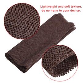 Speaker Grill Cloth 140cm x 50cm Fabric Dustproof Protective Cloth Cover for Stereo Audio Speaker Easy to Clean Mesh Grill Cloth (Brown)