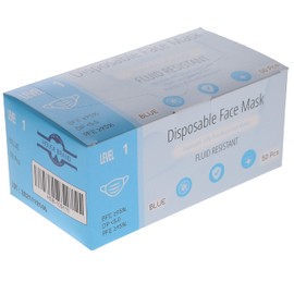 House Brand Dentistry 109111 3-Ply Earloop Face Masks Blue 50/Bx