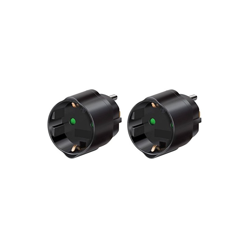 Brennenstuhl Travel Plug/Adapter Protective Contact for USA, Japan, Black, 1508550,